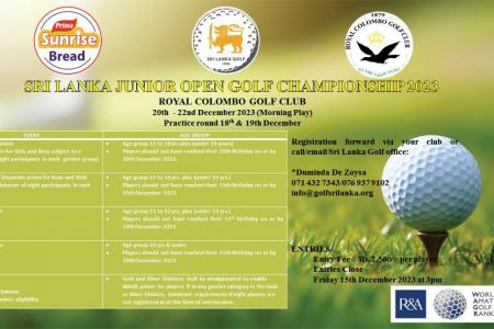 Sri Lanka Junior Open Golf Championship 2023