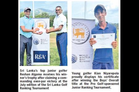 Sri Lanka Golf Junior Ranking Tournament - 2025 July