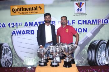 Uchitha with father Anura Rohana